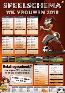 WK Speelschema poster